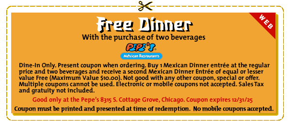 Free Mexican Dinner