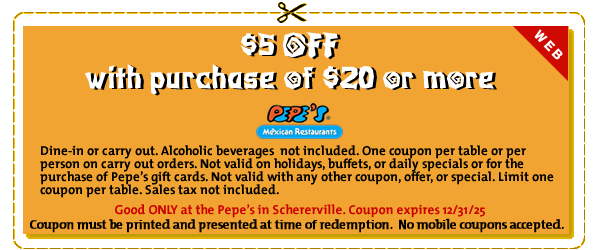 $5 Off Mexican Food