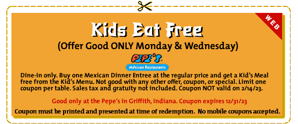 Kids Eat Free Mexican