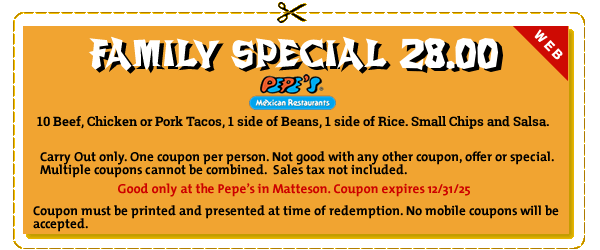 Family Dinner Special