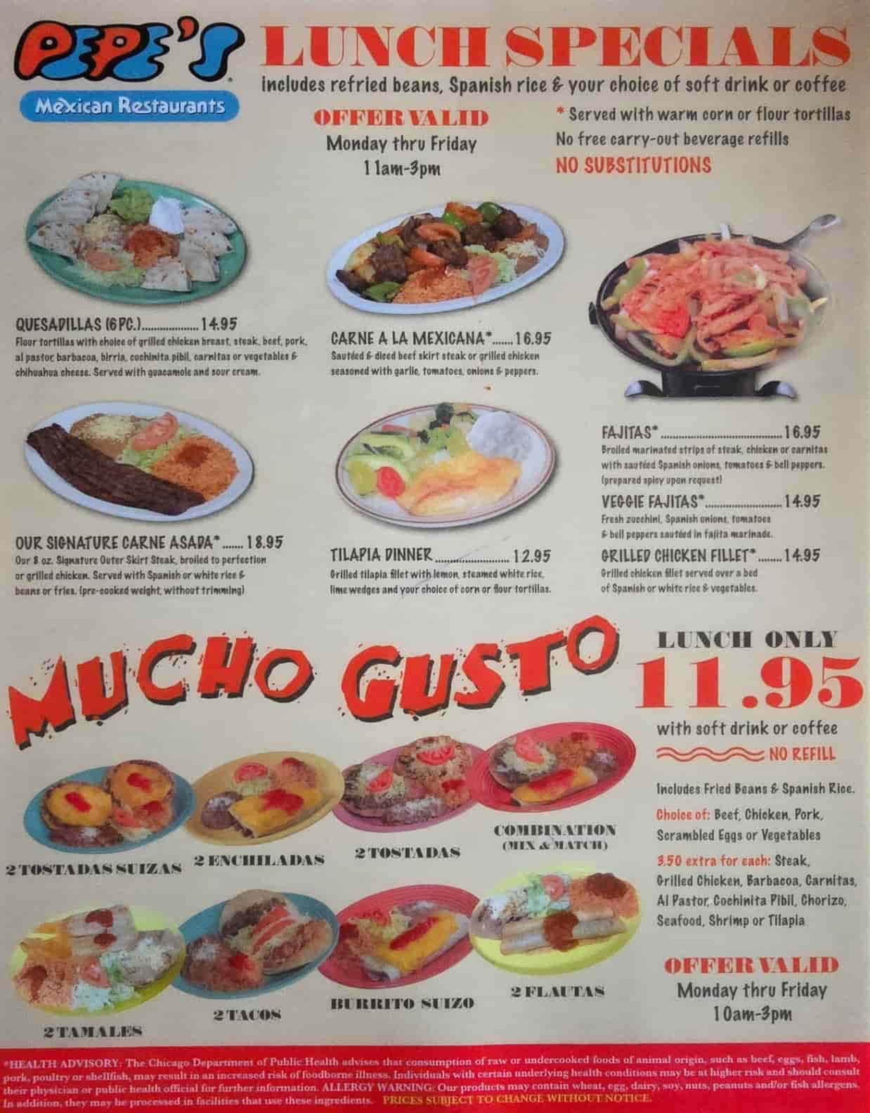 Lunch Specials