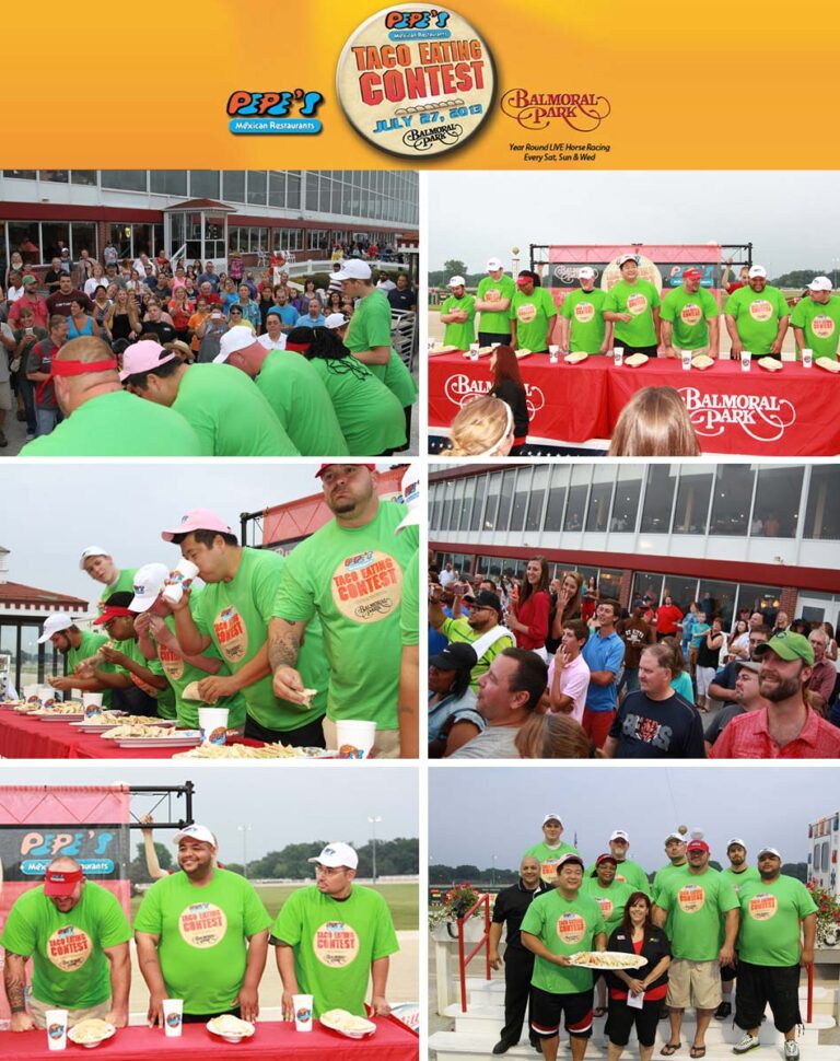 Pepe’s 6th Annual Taco Eating Contest at Balmoral Racetrack