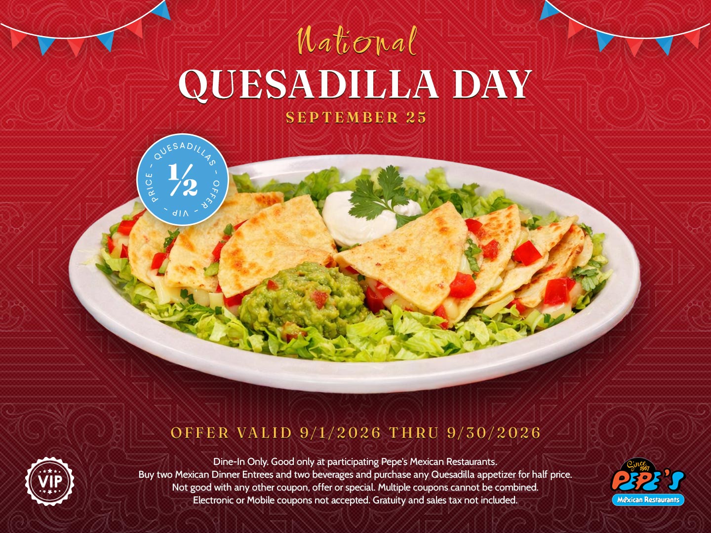 Quesadilla
Day September 2026